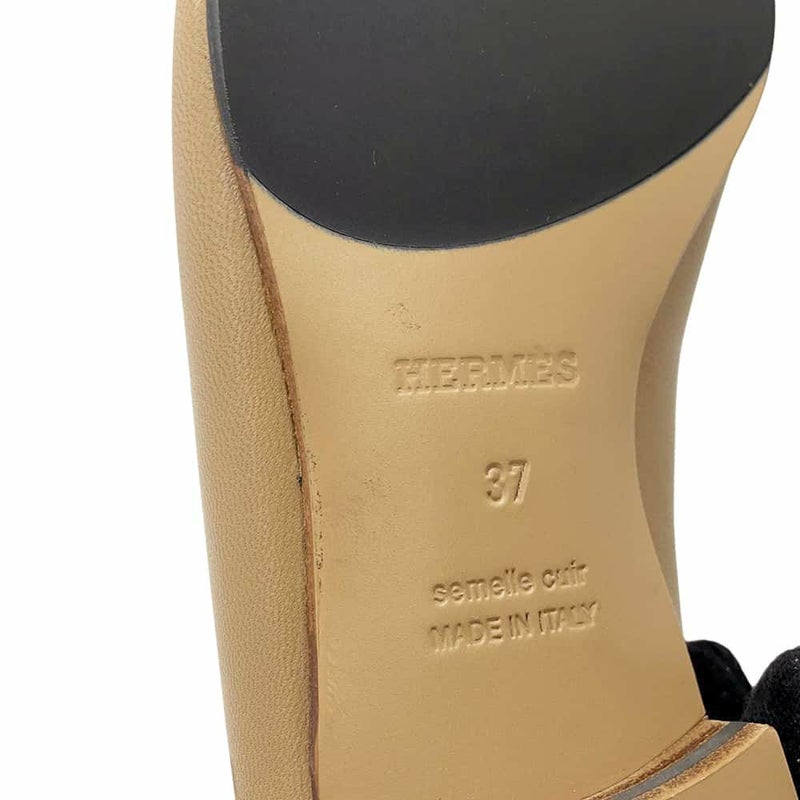 エルメス モカシン ロワイヤル フリンジ レディースサイズ37 HERMES 靴 ローファー