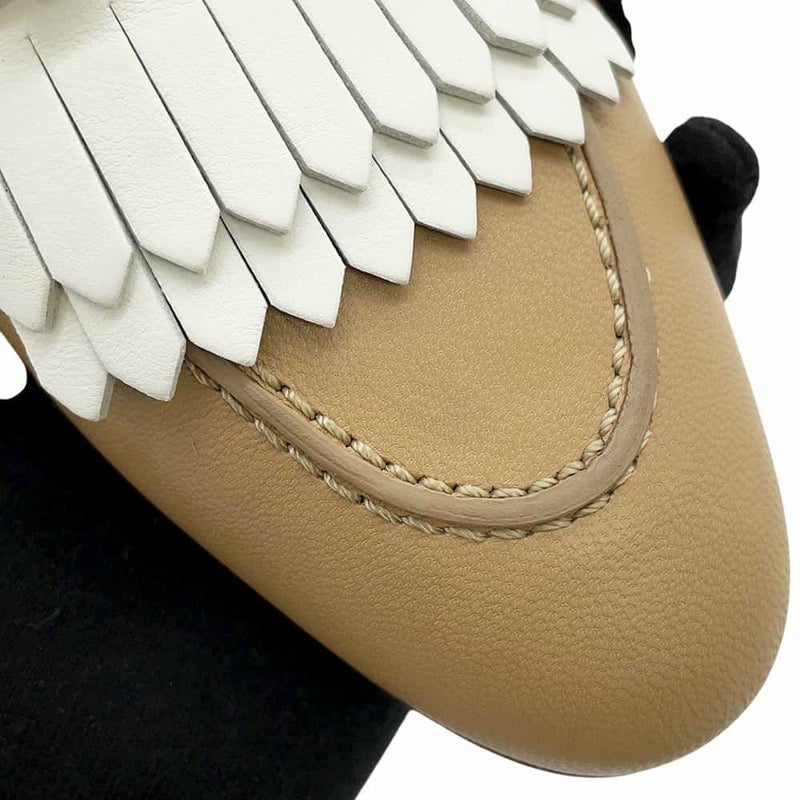 エルメス モカシン ロワイヤル フリンジ レディースサイズ37 HERMES 靴 ローファー