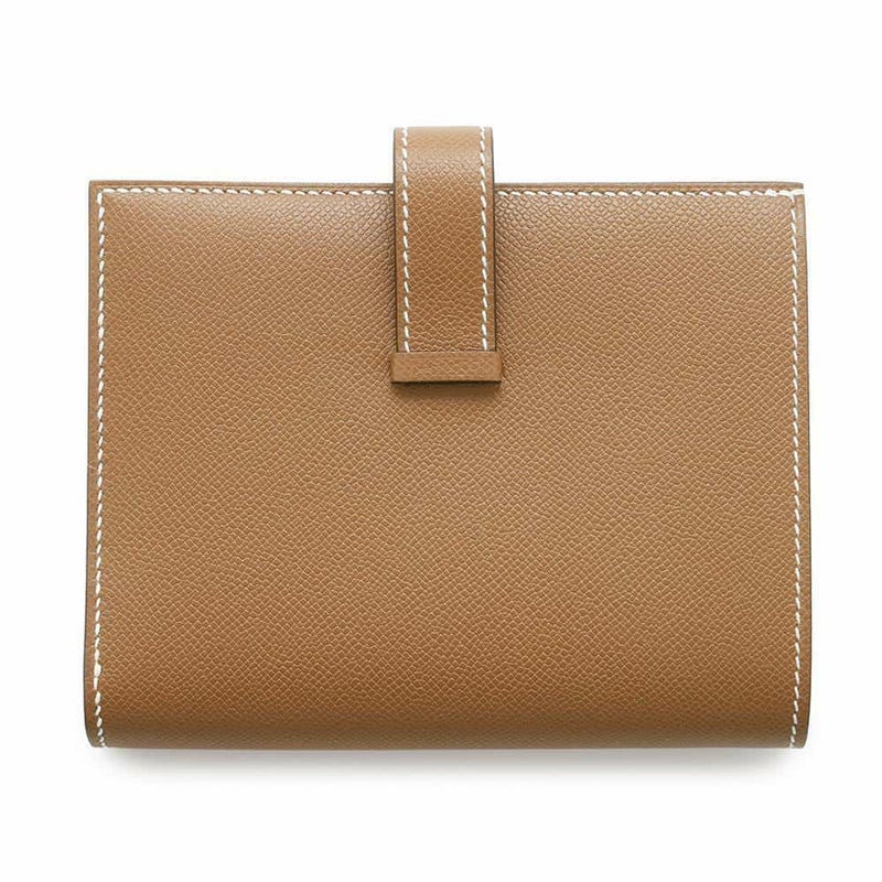 エルメス 二つ折り財布 ベアンコンパクト ゴールド/ゴールド金具 ヴォーマダム W刻印 財布