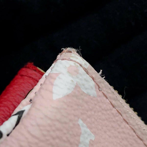 ルイヴィトン チェーンショルダーバッグ モノグラム・ジャイアント ポシェット・ドゥーブル ジップ ルージュ M67561 2wayクラッチ