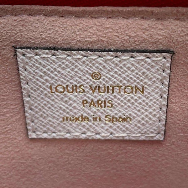 ルイヴィトン チェーンショルダーバッグ モノグラム・ジャイアント ポシェット・ドゥーブル ジップ ルージュ M67561 2wayクラッチ