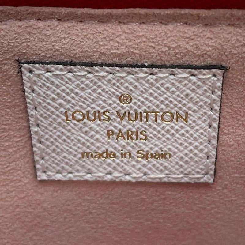 ルイヴィトン チェーンショルダーバッグ モノグラム・ジャイアント ポシェット・ドゥーブル ジップ ルージュ M67561 2wayクラッチ