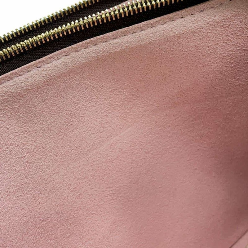 ルイヴィトン チェーンショルダーバッグ モノグラム ポシェット・ドゥーブル ジップ ブルーミングフラワー M63905 ヴィトン