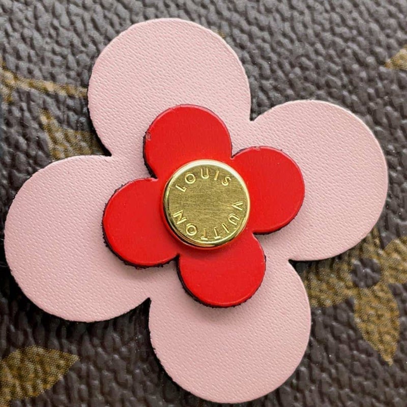 ルイヴィトン チェーンショルダーバッグ モノグラム ポシェット・ドゥーブル ジップ ブルーミングフラワー M63905 ヴィトン