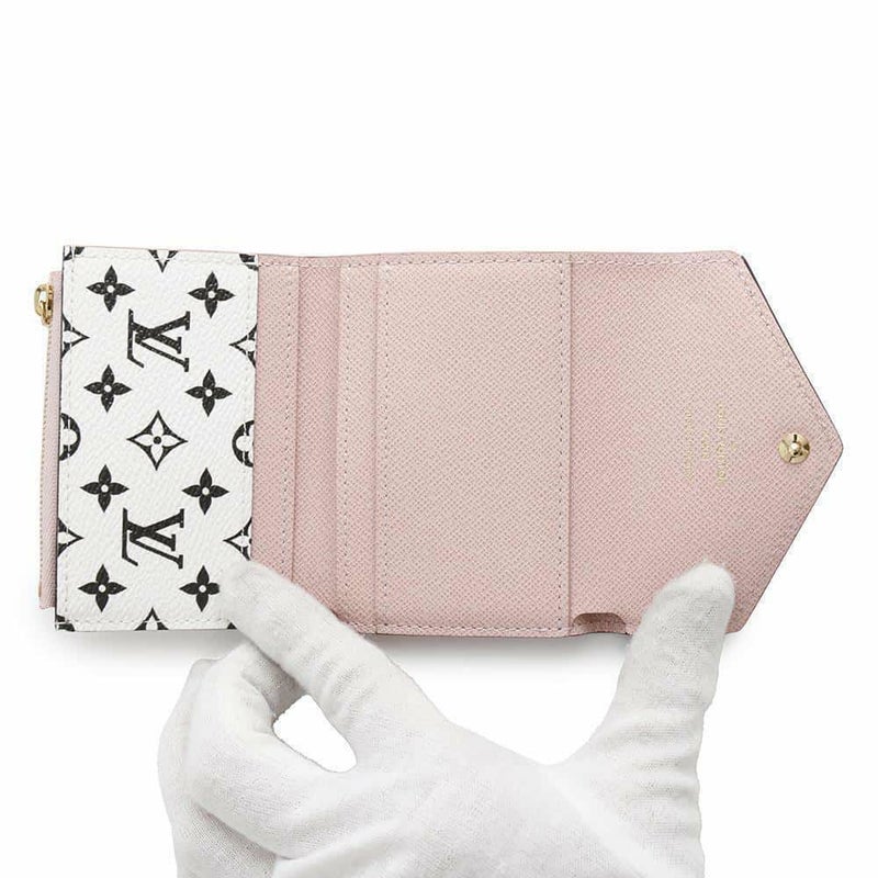 ルイヴィトン 三つ折り財布 モノグラム・ジャイアント ポルトフォイユ・ゾエ M67641 LOUIS VUITTON 白