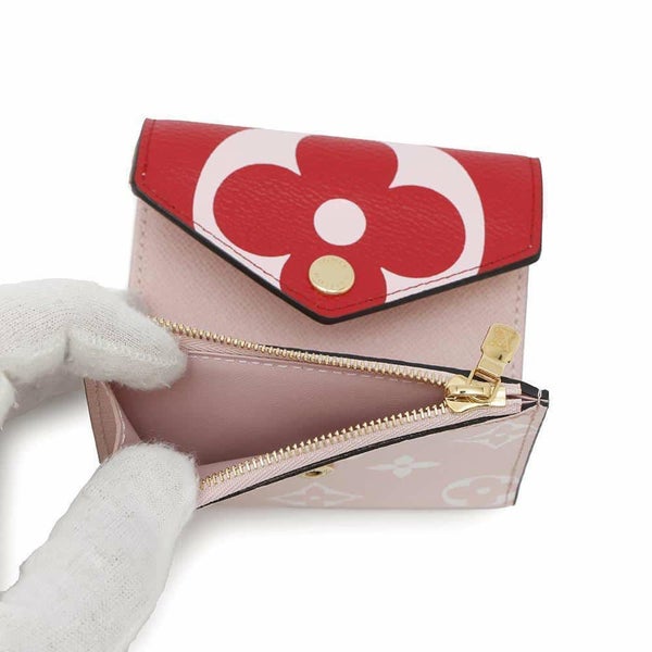 ルイヴィトン 三つ折り財布 モノグラム・ジャイアント ポルトフォイユ・ゾエ M67641 LOUIS VUITTON 白