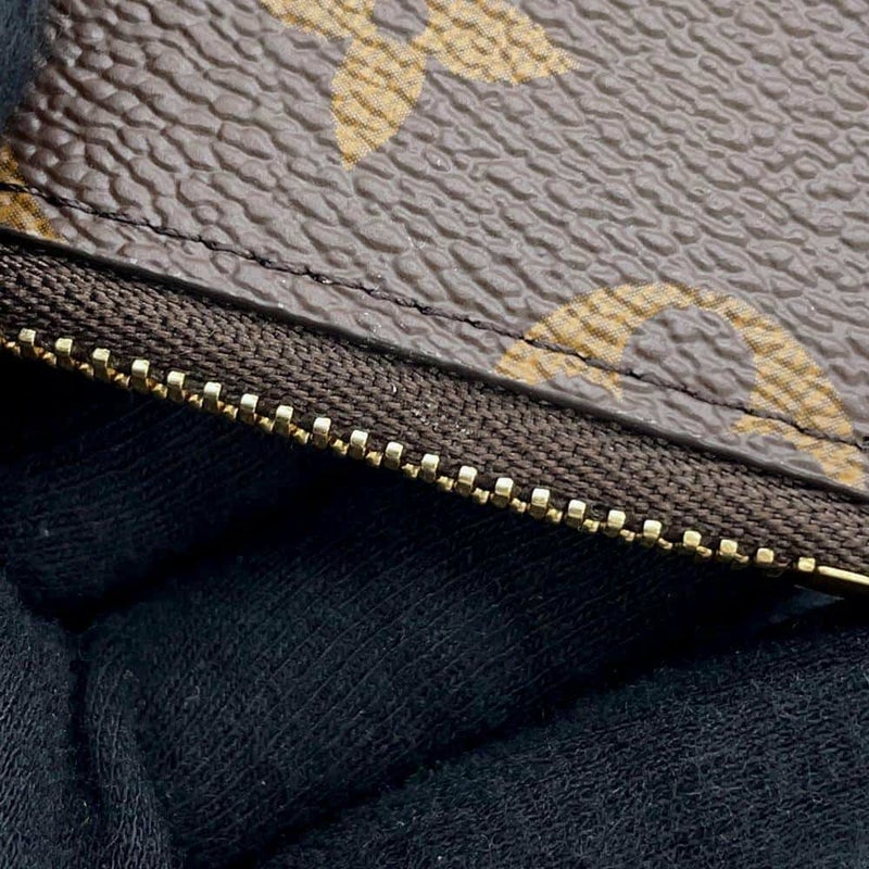 ルイヴィトン カードケース モノグラム ポルトカルト・ロミー M81880 LOUIS VUITTON ブラウン 小銭入れ