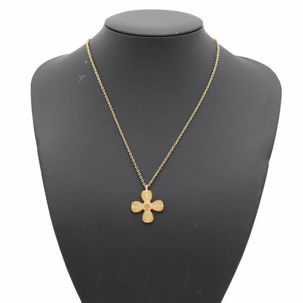 シャネル ネックレス クローバー モチーフ ココマーク ラインストーン 01 C CHANEL アクセサリー