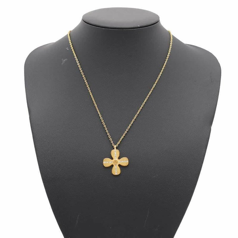 シャネル ネックレス クローバー モチーフ ココマーク ラインストーン 01 C CHANEL アクセサリー