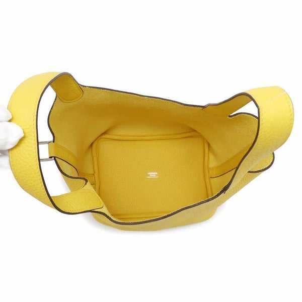 エルメス ハンドバッグ ピコタンロックPM ジョーヌナプル/シルバー金具 トリヨンクレマンス Z刻印