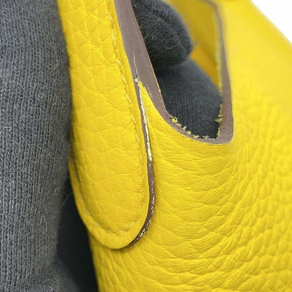 エルメス ハンドバッグ ピコタンロックPM ジョーヌナプル/シルバー金具 トリヨンクレマンス Z刻印