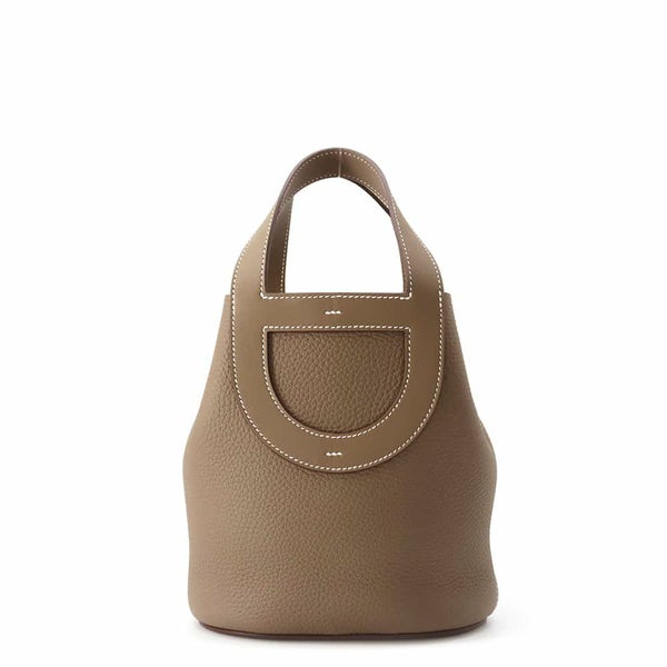 エルメス トートバッグ インザループ 18 エトゥープ/ゴールド金具 トリヨンクレマンス/スイフト W刻印