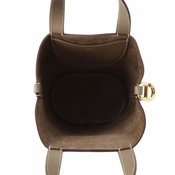 エルメス トートバッグ インザループ 18 エトゥープ/ゴールド金具 トリヨンクレマンス/スイフト W刻印