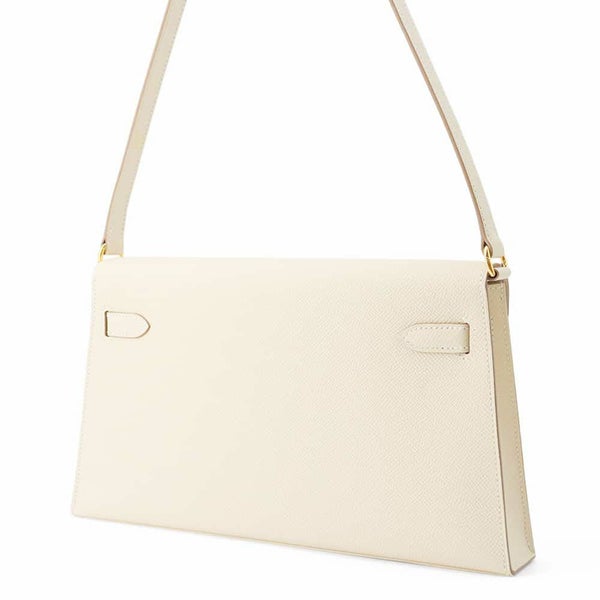 エルメス クラッチバッグ ケリーエラン クレ/ゴールド金具 エプソン W刻印 2wayショルダー