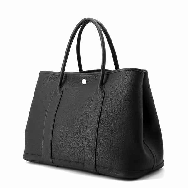 エルメス トートバッグ ガーデンパーティPM ブラック/シルバー金具 ネゴンダ U刻印 黒