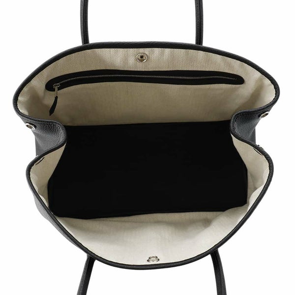 エルメス トートバッグ ガーデンパーティPM ブラック/シルバー金具 ネゴンダ U刻印 黒