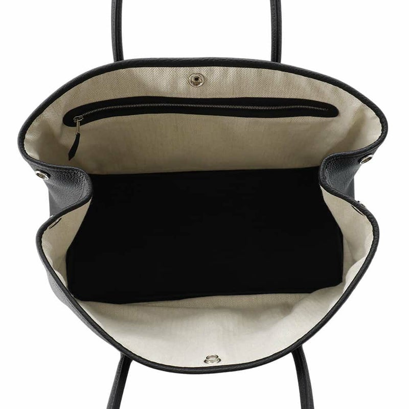 エルメス トートバッグ ガーデンパーティPM ブラック/シルバー金具 ネゴンダ U刻印 黒