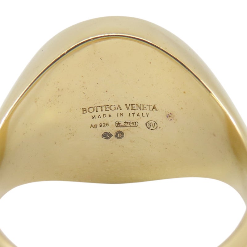 ボッテガヴェネタ リング オーバル シグネット SV925シルバー メタル サイズ23号 763202 BOTTEGA VENETA 指輪 ジュエリー
