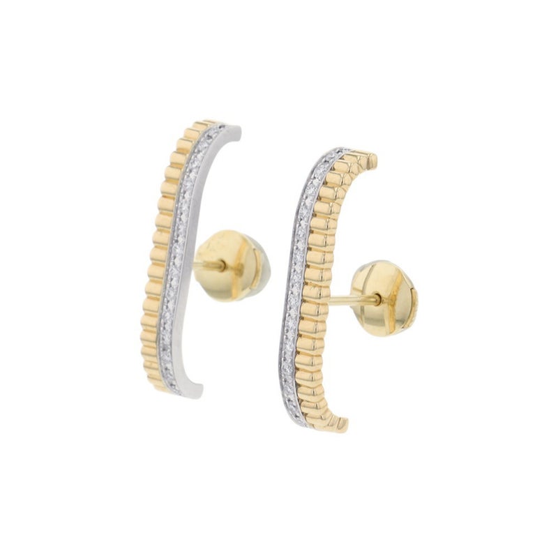 ブシュロン ピアス キャトル ラディアント スタッズイヤリング ダイヤモンド 32P 計約0.26ct K18YG/K18WG JCO01715