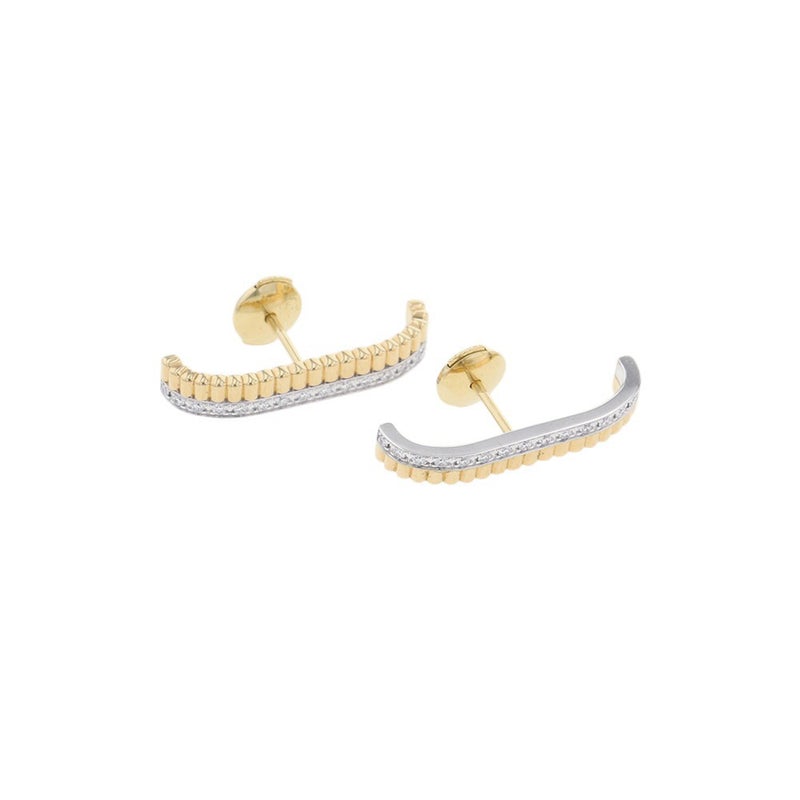 ブシュロン ピアス キャトル ラディアント スタッズイヤリング ダイヤモンド 32P 計約0.26ct K18YG/K18WG JCO01715