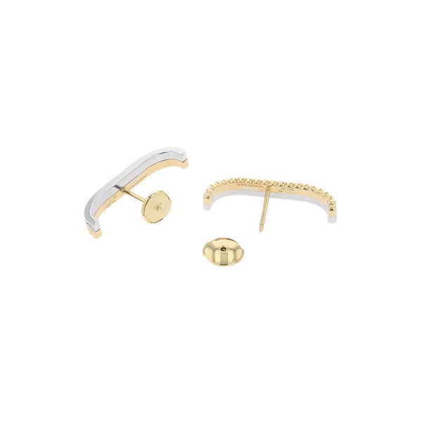 ブシュロン ピアス キャトル ラディアント スタッズイヤリング ダイヤモンド 32P 計約0.26ct K18YG/K18WG JCO01715