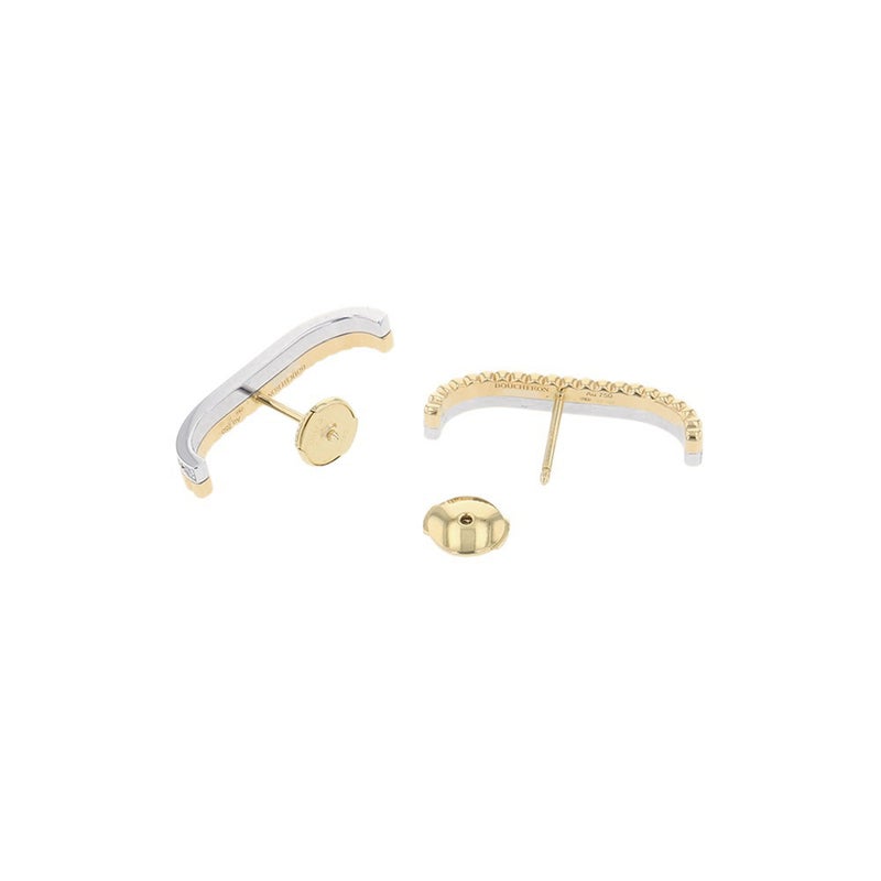 ブシュロン ピアス キャトル ラディアント スタッズイヤリング ダイヤモンド 32P 計約0.26ct K18YG/K18WG JCO01715