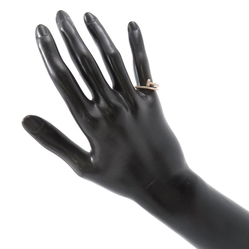 カルティエ リング ジュスト アン クル SM スモールモデル ダイヤ 53P 計0.40ct K18PGピンクゴールド サイズ47 B4231400 指輪