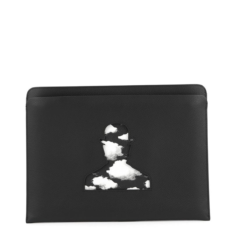 デルヴォー クラッチバッグ ポシェット トロンプルイユ レザー Delvaux デルボー 黒
