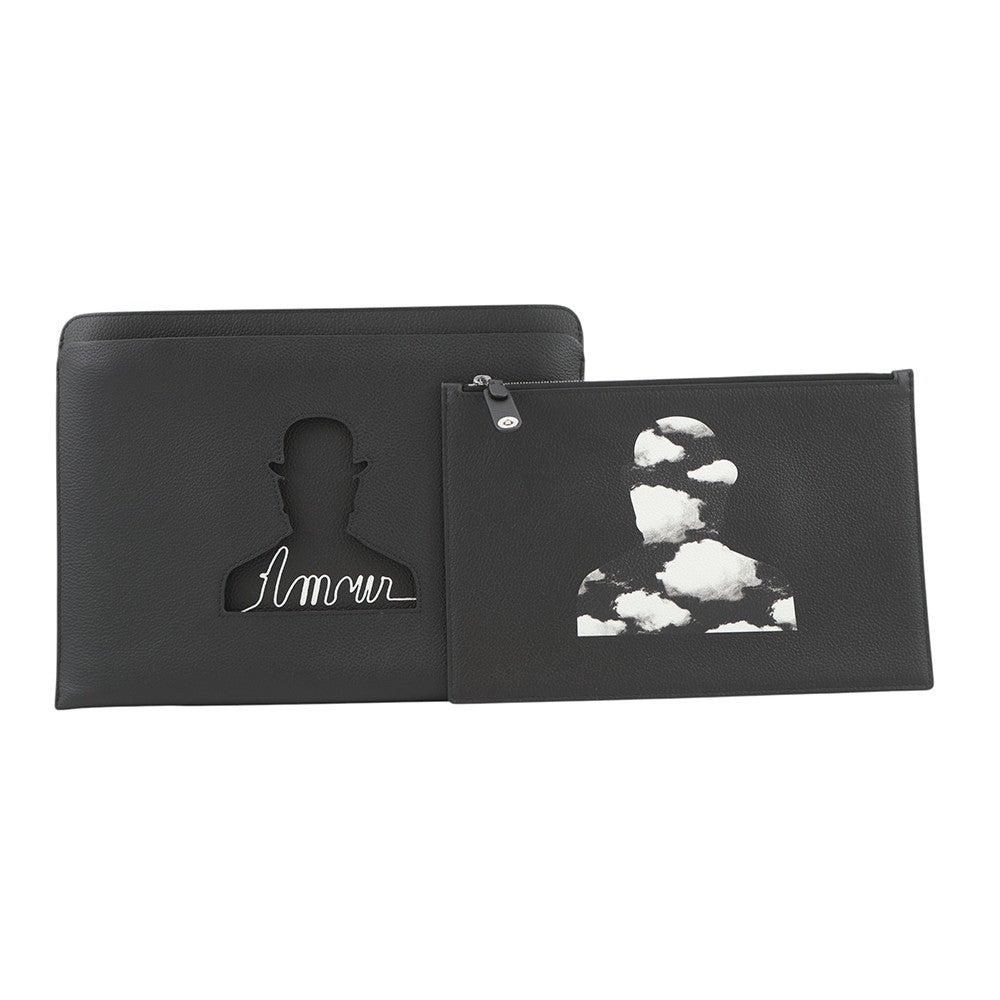 デルヴォー クラッチバッグ ポシェット トロンプルイユ レザー Delvaux