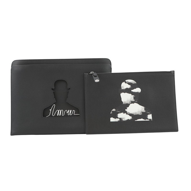 デルヴォー クラッチバッグ ポシェット トロンプルイユ レザー Delvaux デルボー 黒
