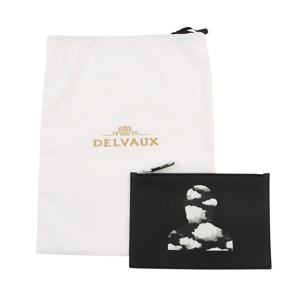 デルヴォー クラッチバッグ ポシェット トロンプルイユ レザー Delvaux デルボー 黒
