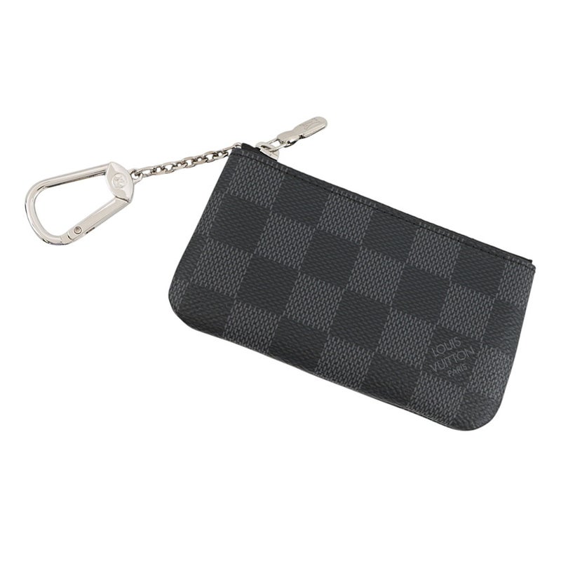 ルイヴィトン コインケース ダミエ・グラフィット ポシェット・クレ N60155 LOUIS VUITTON 黒 ブラック