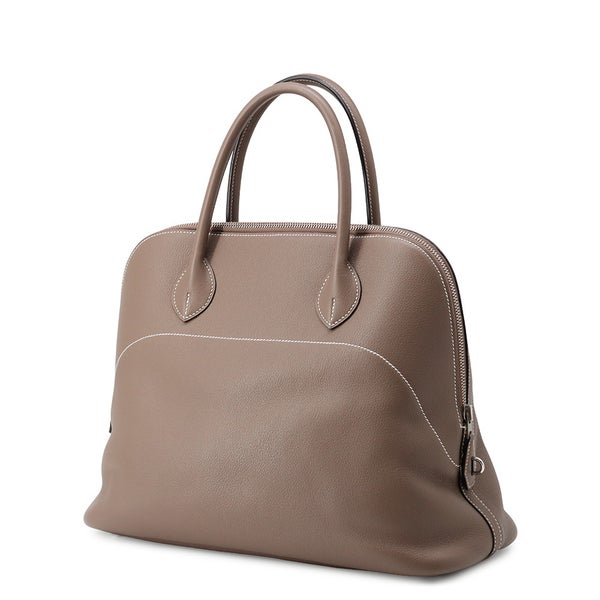 エルメス ハンドバッグ ボリード35 エトゥープ/シルバー金具 トリヨンノビーヨ T刻印 HERMES Bolide 2wayショルダーバッグ