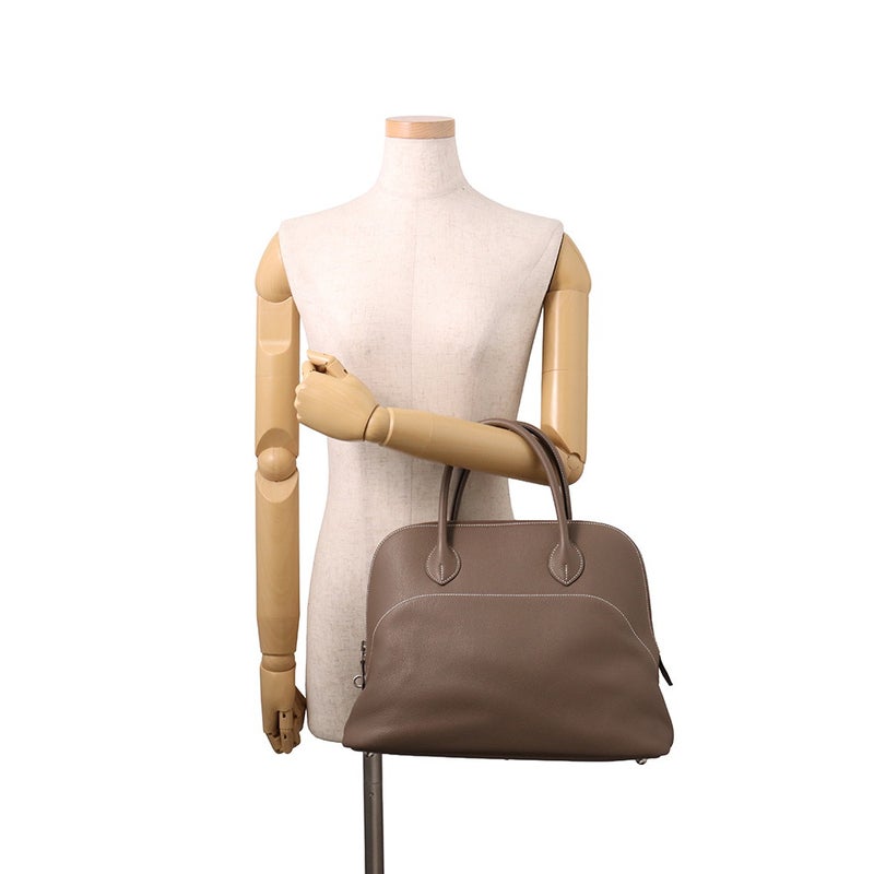 エルメス ハンドバッグ ボリード35 エトゥープ/シルバー金具 トリヨンノビーヨ T刻印 HERMES Bolide 2wayショルダーバッグ