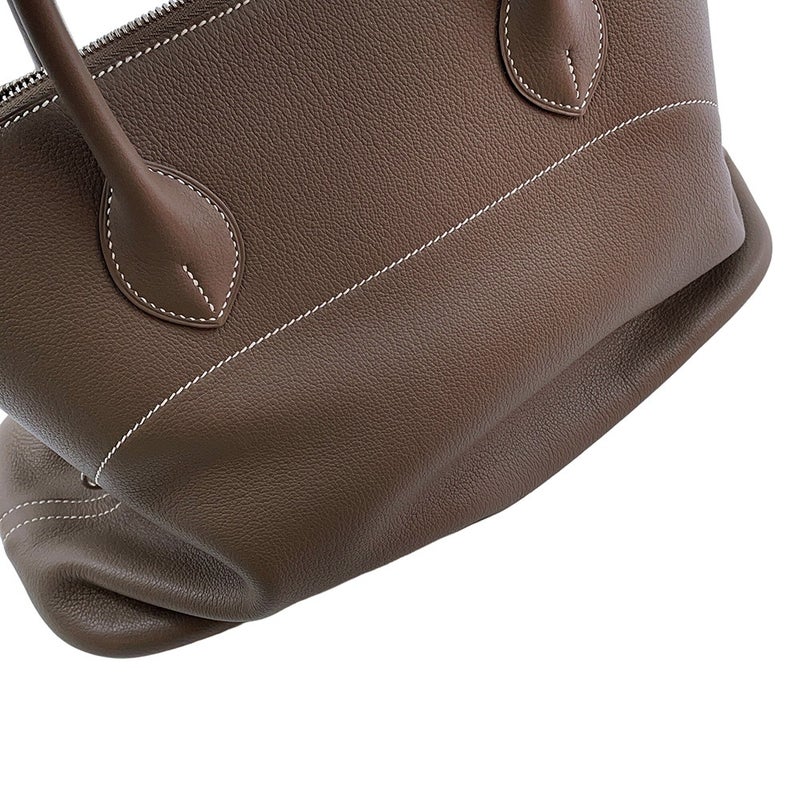 エルメス ハンドバッグ ボリード35 エトゥープ/シルバー金具 トリヨンノビーヨ T刻印 HERMES Bolide 2wayショルダーバッグ