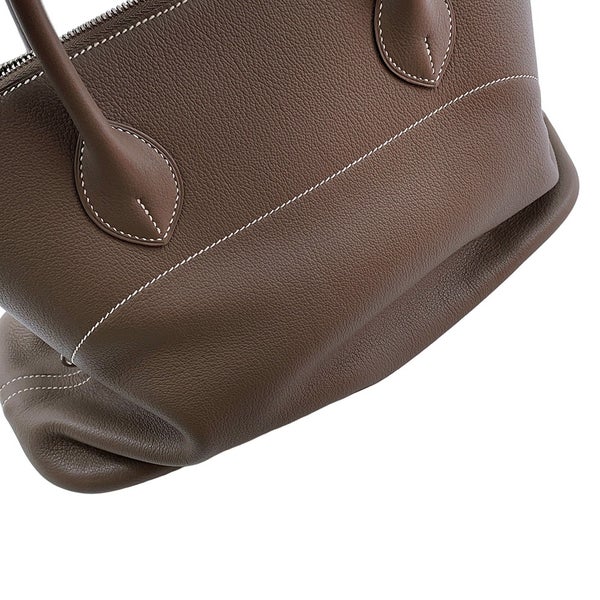 エルメス ハンドバッグ ボリード35 エトゥープ/シルバー金具 トリヨンノビーヨ T刻印 HERMES Bolide 2wayショルダーバッグ