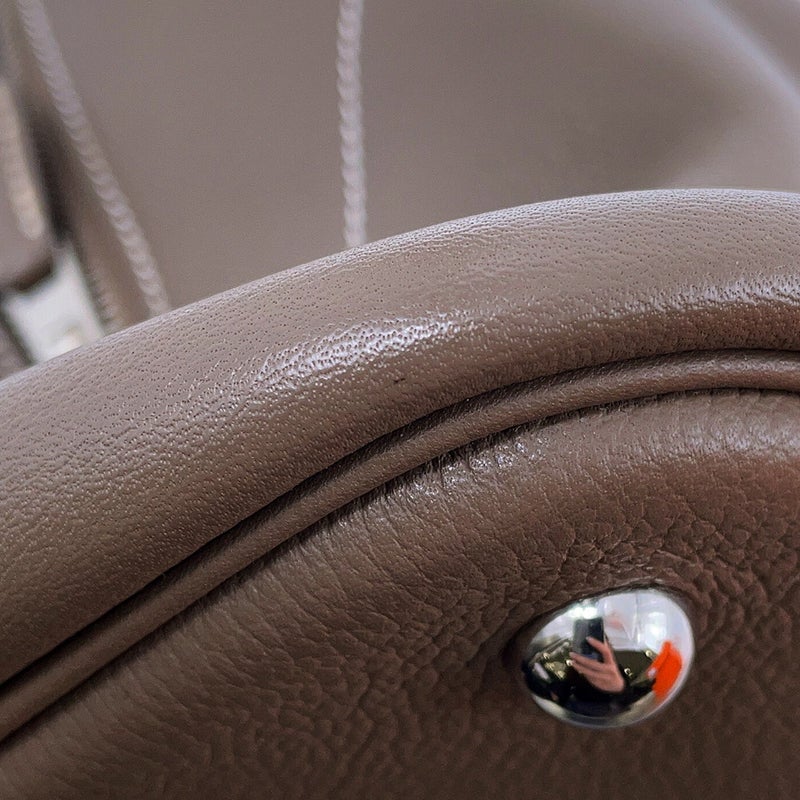 エルメス ハンドバッグ ボリード35 エトゥープ/シルバー金具 トリヨンノビーヨ T刻印 HERMES Bolide 2wayショルダーバッグ