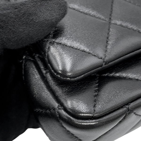 シャネル チェーンショルダーバッグ マトラッセ ココマーク ミニ AS4972 CHANEL 黒