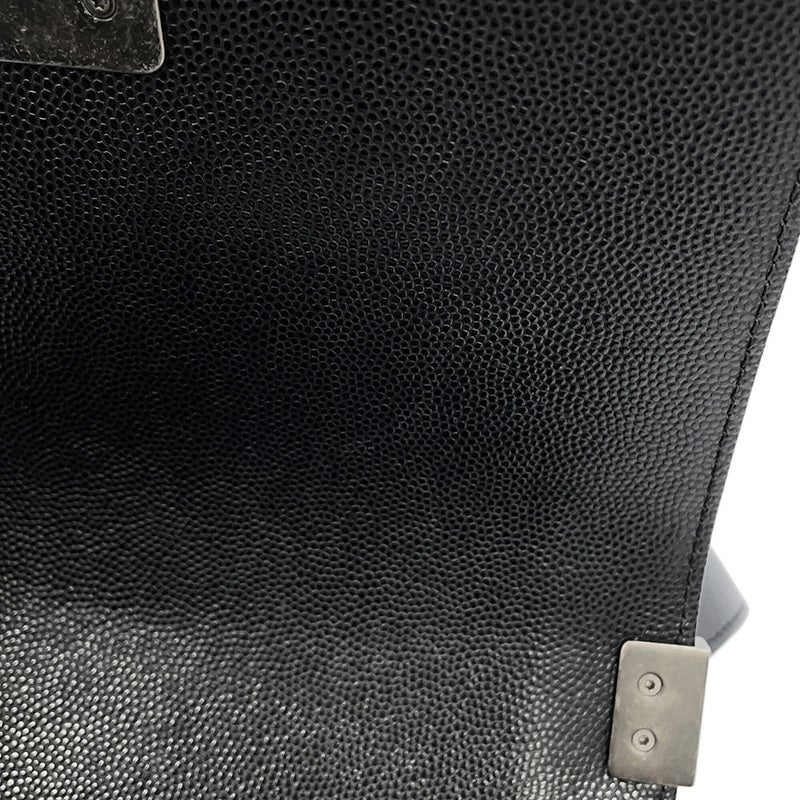 シャネル チェーンショルダーバッグ マトラッセ ココマーク ボーイシャネル スモール キャビアスキン A67085 CHANEL 黒
