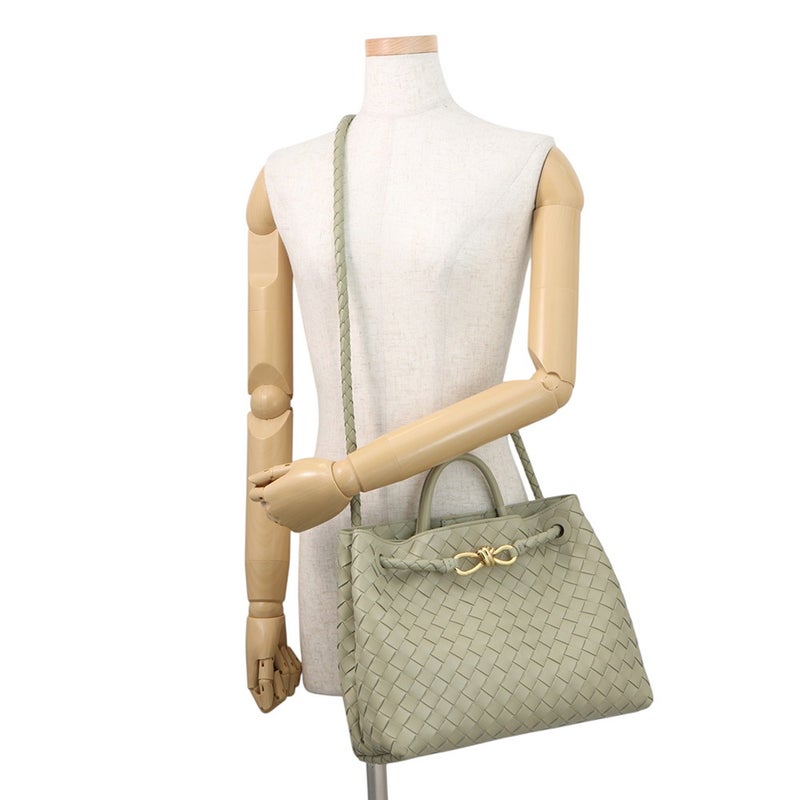 ボッテガヴェネタ ハンドバッグ イントレチャート アンディアーモ ミディアム ラムスキン 766016 BOTTEGA VENETA 3way