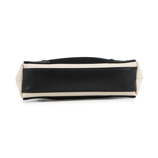 バレンシアガ ハンドバッグ ネイビーカバ XS キャンバス 390346 ポーチ付 BALENCIAGA 2way 白 黒