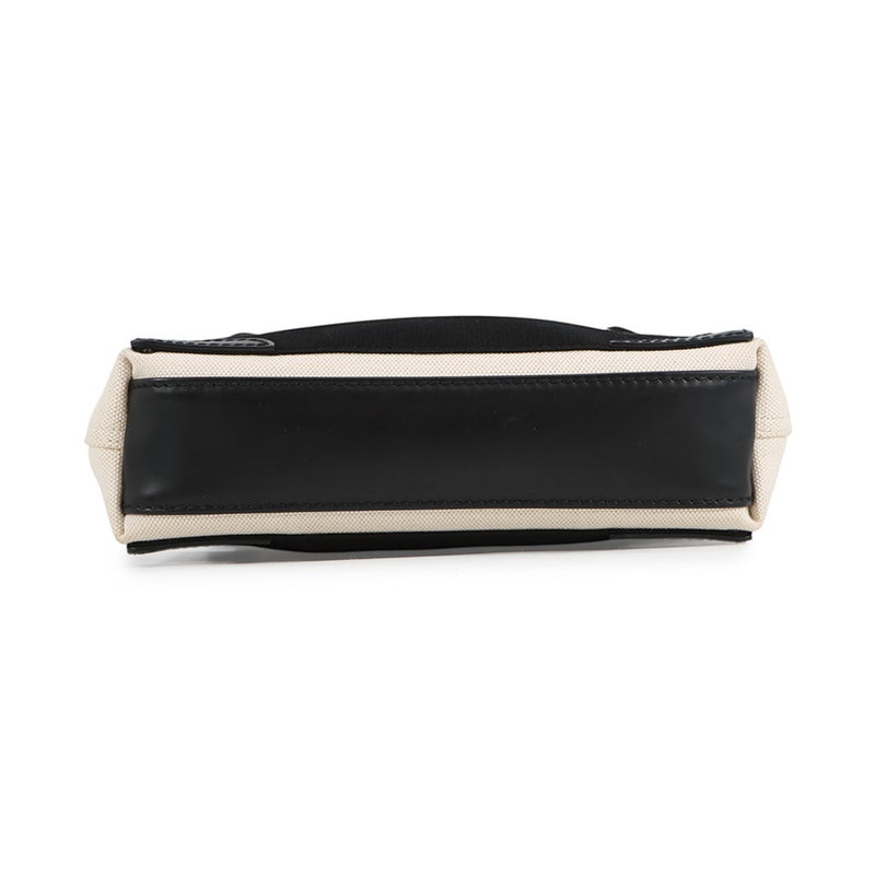 バレンシアガ ハンドバッグ ネイビーカバ XS キャンバス 390346 ポーチ付 BALENCIAGA 2way 白 黒