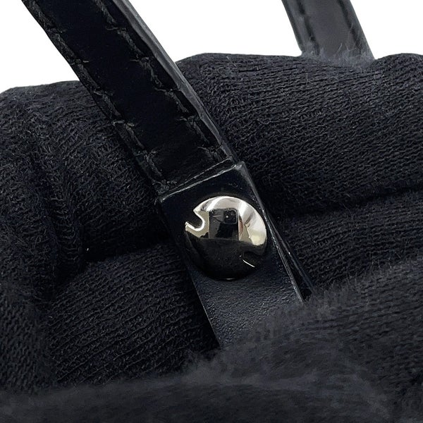 バレンシアガ ハンドバッグ ネイビーカバ XS キャンバス 390346 ポーチ付 BALENCIAGA 2way 白 黒