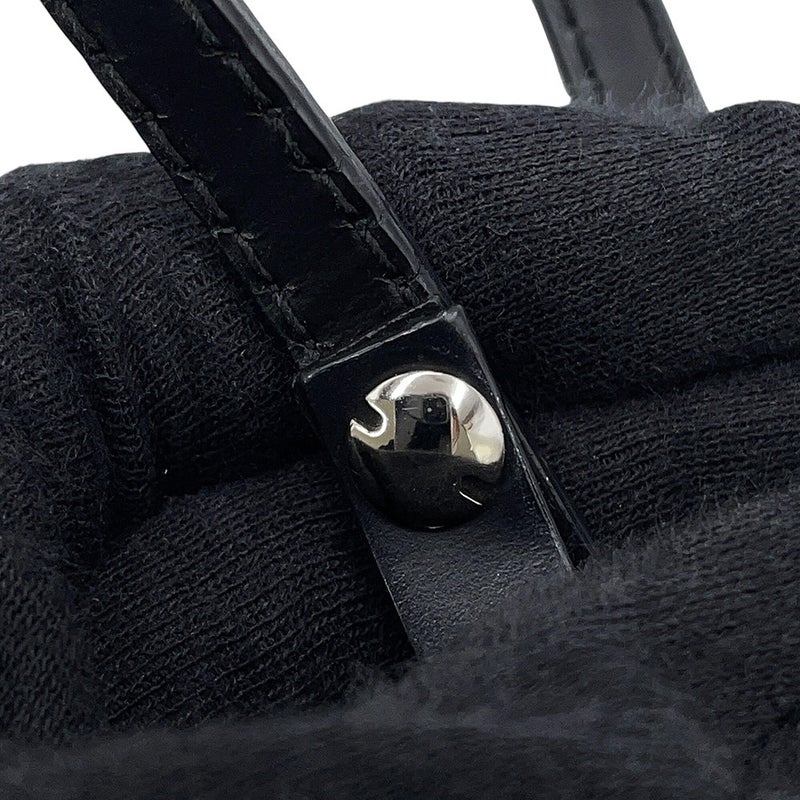 バレンシアガ ハンドバッグ ネイビーカバ XS キャンバス 390346 ポーチ付 BALENCIAGA 2way 白 黒