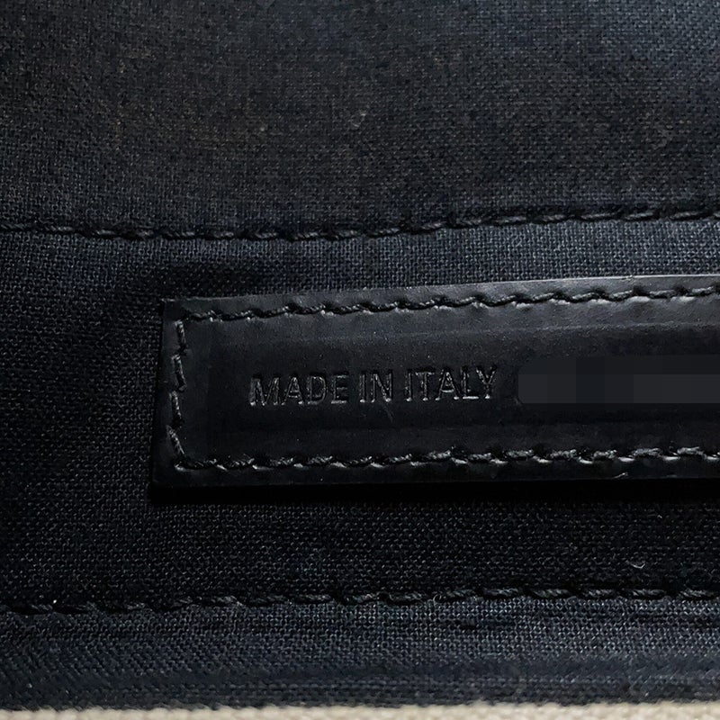 バレンシアガ ハンドバッグ ネイビーカバ XS キャンバス 390346 ポーチ付 BALENCIAGA 2way 白 黒