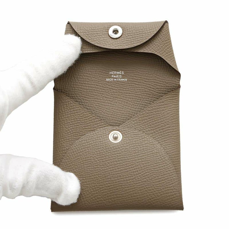 エルメス コインケース バスティア エトゥープ エプソン B刻印 HERMES 財布
