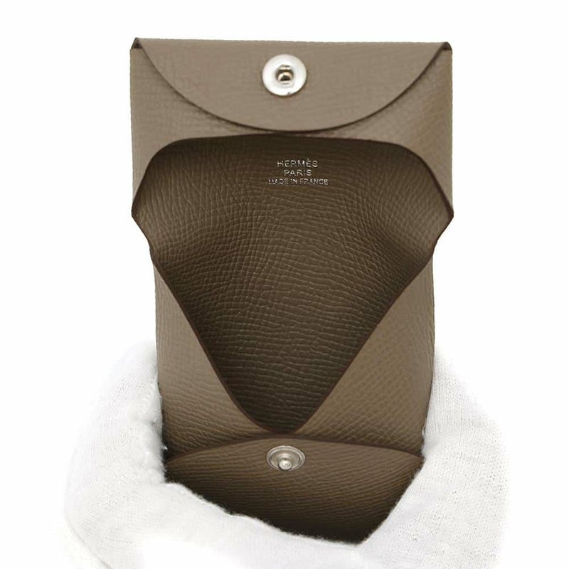 エルメス コインケース バスティア エトゥープ エプソン B刻印 HERMES 財布