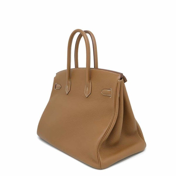 エルメス バーキン35 ゴールド/シルバー金具 トゴ □R刻印 HERMES Birkin ハンドバッグ