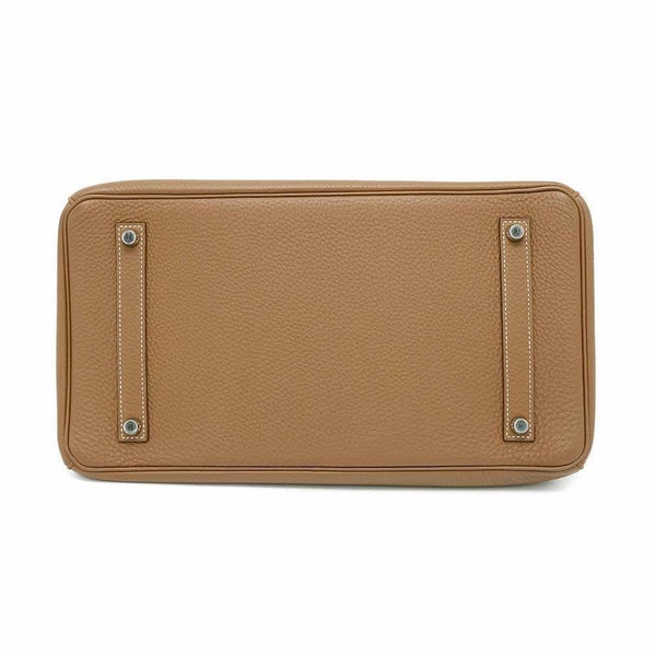 エルメス バーキン35 ゴールド/シルバー金具 トゴ □R刻印 HERMES Birkin ハンドバッグ