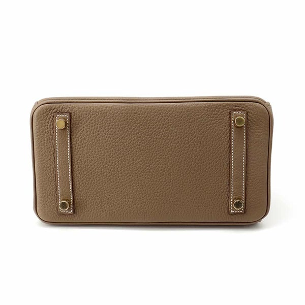 エルメス バーキン25 エトゥープ/ゴールド金具 トゴ W刻印 HERMES Birkin ハンドバッグ